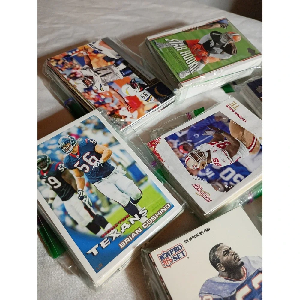 NFL Football Card Lot Score Upper Deck Pro Set Texans 49ers Chargers  120 plus